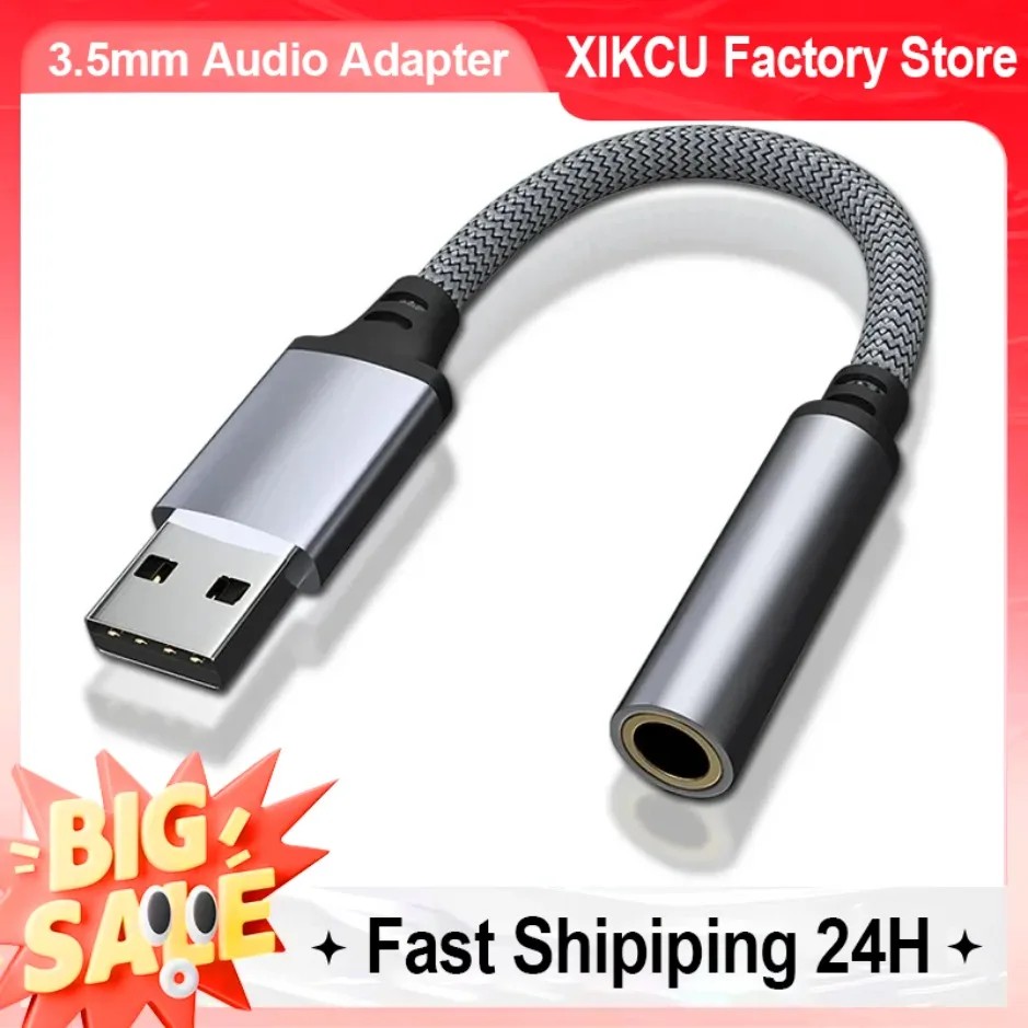 3.5mm   USB ܺ  ī    ũ   PC Ʈ USB 3.5mm  ̺